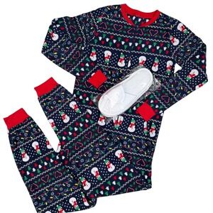 Christmas Fleece Union Suit Gangster Wrapper Funny Holiday Pajamas Slippers S